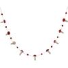 imageCreative CoOp Wool Felt Mushrooms and Pom Poms Garland Red and White