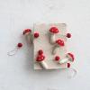 imageCreative CoOp Wool Felt Mushrooms and Pom Poms Garland Red and White