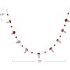 imageCreative CoOp Wool Felt Mushrooms and Pom Poms Garland Red and White