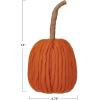 imageCreative CoOp Wool Pumpkin with Jute Wrapped Stem Orange
