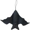 imageCreative CoOp 1012quotL x 7quotH Handmade Wool Felt Bat Ornament Black