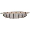 imageCreative CoOp 175 Quart Stoneware Oval Baking Dish with Dot Pattern Mustard and Grey