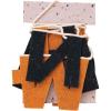 imageCreative CoOp 72quotL Handmade Wool Felt Banner quotHappy Halloweenquot Orange Color ampamp Black
