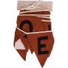 imageCreative CoOp 72quotL Handmade Wool Felt Pennant Banner quotHappy Halloweenquot Orange Color ampamp Black