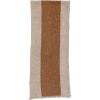 imageCreative CoOp 72quotL x 14quotW Cotton ampamp Linen Table Runner w Stripe ampamp Fringe Natural ampamp Brown