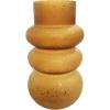 imageCreative CoOp Round Curved Glass Vase Frosted Finish Brown