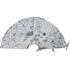 imageCreative CoOp Round Quilted Cotton Patchwork Floral Tree Skirt White and Blue