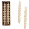 imageCreative CoOp Unscented Acorn Shaped Taper Candles in Box Ivory Set of 2