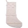 imageCreative CoOp Woven Cotton Blend Stocking Cream