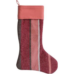 imageCreative CoOp 20quot H Woven Recycled Cotton Stocking wStripes Multi Color