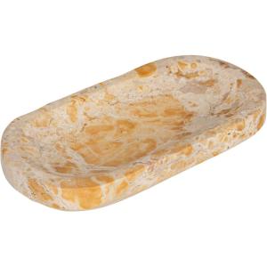 imageCreative CoOp Buff Oval Marble Dish Color 975quot L x 5quot W