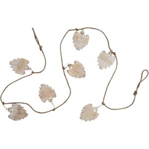 imageCreative CoOp Jute and Mango Wood Ghost Garland White