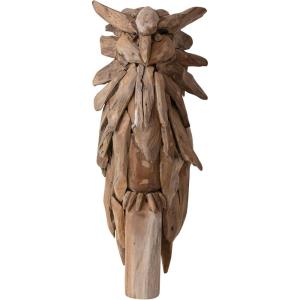imageCreative CoOp Teakwood Owl Decor Natural