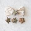 imageCreative CoOp 3 H Wool Felt Star Napkin Ring wEmbroidery Beads ampamp Sequins Multi Color Set of 4