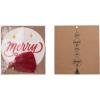 imageCreative CoOp 37quot H Handmade Recycled Paper Banner wBeaded Tassel Eat Drink and Be Merry Multi Color