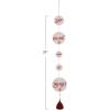 imageCreative CoOp 37quot H Handmade Recycled Paper Banner wBeaded Tassel Eat Drink and Be Merry Multi Color