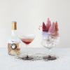 imageCreative CoOp 6 oz Fluted Champagne and Coupe Glass with Stripe ampamp Red Base Clear