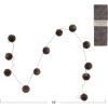 imageCreative CoOp 72quot L Handmade Recycled Paper Honeycomb Ball Garland wGold Glitter Mulberry Color