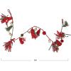 imageCreative CoOp 72quot L Metal Bells w Poms Tassels ampamp Fabric Remnants Multi Color Garland