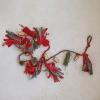 imageCreative CoOp 72quot L Metal Bells w Poms Tassels ampamp Fabric Remnants Multi Color Garland
