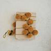 imageCreative CoOp Acrylic Pom Pom Garland with Wool Felt Leaves Mustard Color and Green