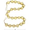 imageCreative CoOp Glass Ball Ornament Garland on Jute String Gold