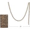 imageCreative CoOp Glass Bead Garland in Kraft Box Brushed Gold Finish
