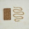 imageCreative CoOp Glass Bead Garland in Kraft Box Brushed Gold Finish