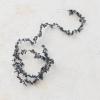 imageCreative CoOp Glass Beaded Metal Garland Pewter Finish
