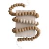 imageCreative CoOp Handmade Wool Felt Ball Garland Brown and Cream Color