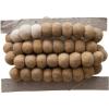 imageCreative CoOp Handmade Wool Felt Ball Garland Brown and Cream Color