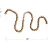 imageCreative CoOp Handmade Wool Felt Ball Garland Brown and Cream Color