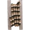 imageCreative CoOp Handmade Wool Felt Ball Garland Cream Color and Brown