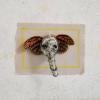 imageCreative CoOp Handmade Wool Felt Elephant Head Ornament Multicolor