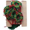 imageCreative CoOp Handmade Wool Felt Holiday Wreaths Garland Multicolor