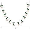 imageCreative CoOp Handmade Wool Felt Leaves and Pom Pom Cherries Garland Green Pink and Brown