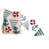 imageCreative CoOp Handmade Wool Felt Pennant Nautical Garland Multicolor