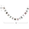 imageCreative CoOp Marbled Handmade Wool Felt Garland Merry Christmas Multicolor