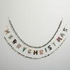 imageCreative CoOp Marbled Handmade Wool Felt Garland Merry Christmas Multicolor