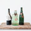 imageCreative CoOp Metal Bottle Tag with Leather Tie Antique Copper Finish Set of 6 Small Brown