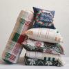 imageCreative CoOp Multicolor Square Textured Woven Cotton Pillow Plaid