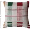 imageCreative CoOp Multicolor Square Textured Woven Cotton Pillow Plaid