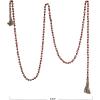 imageCreative CoOp Paulownia Wood Bead Garland with Jute Tassels Pink and Red