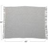 imageCreative CoOp Woven Cotton Blend Throw with Metallic Thread and Fringe Natural and Gold