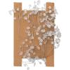 image72quot L Metal ampamp Acrylic Bead Garland Clear ampamp Silver Finish
