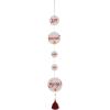 imageCreative CoOp 37quot H Handmade Recycled Paper Banner wBeaded Tassel Eat Drink and Be Merry Multi Color