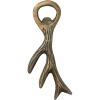 imageCreative CoOp 6quot L Cast Aluminum Antler Bottle Opener Antique Gold Finish