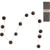 imageCreative CoOp 72quot L Handmade Recycled Paper Honeycomb Ball Garland wGold Glitter Mulberry Color