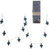 imageCreative CoOp 72quot L Handmade Recycled Paper Honeycomb Finial Garland wGold Glitter Blue
