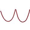 imageCreative CoOp Decorative Handmade Wool Felt Ball Garland in Printed Drawstring Bag Red